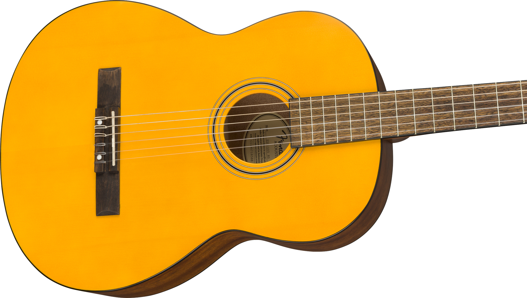 Fender Esc-105 Classical Educational Tout Okoume Noy - Vintage Natural Satin - Classical guitar 4/4 size - Variation 2