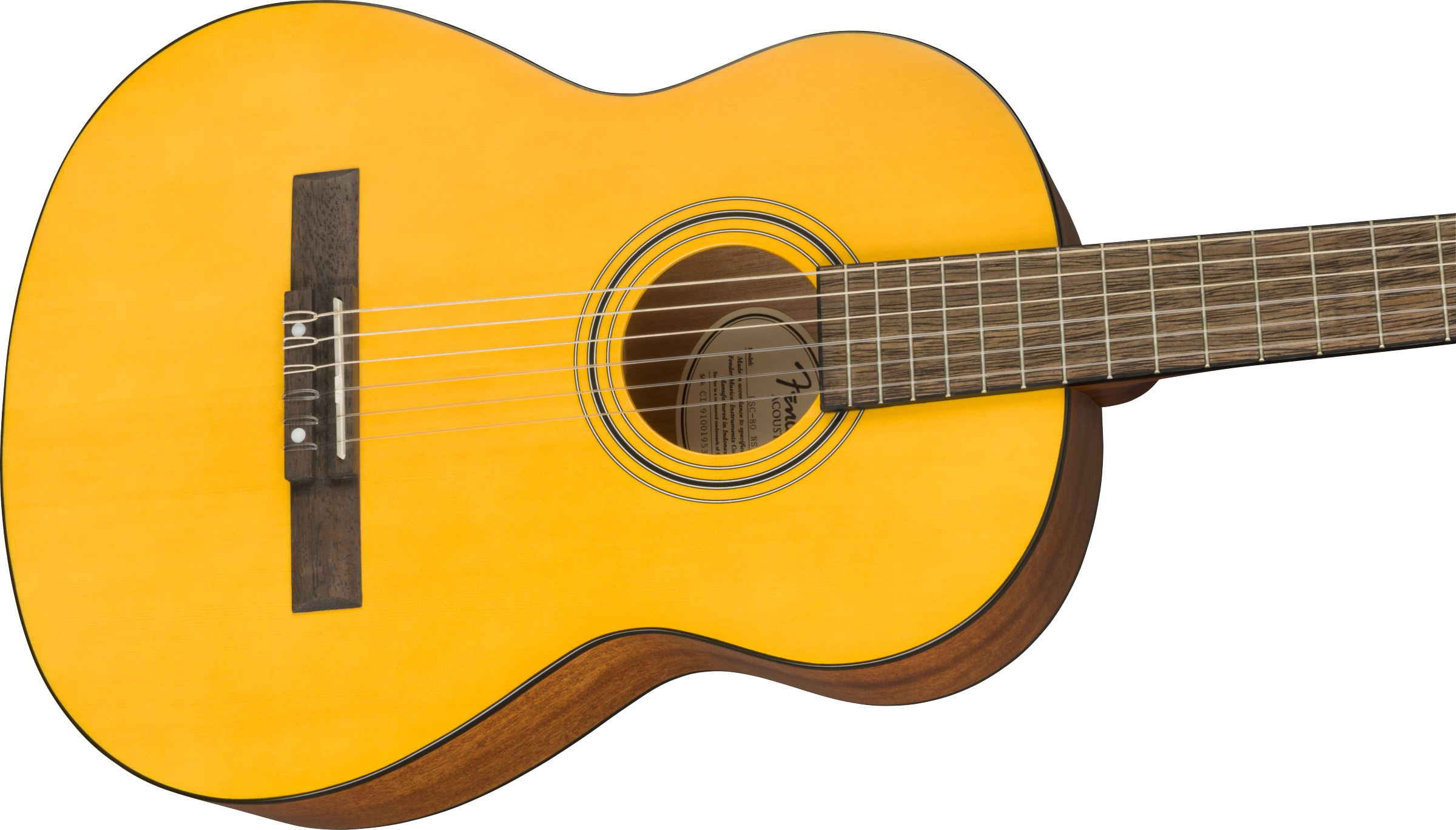 Fender Esc 80 Classical - Naturel - Classical guitar 4/4 size - Variation 2