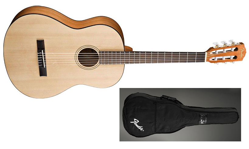 Fender Esc-80 Educational Serie 3/4 - Natural Satin - Classical guitar 3/4 size - Variation 1