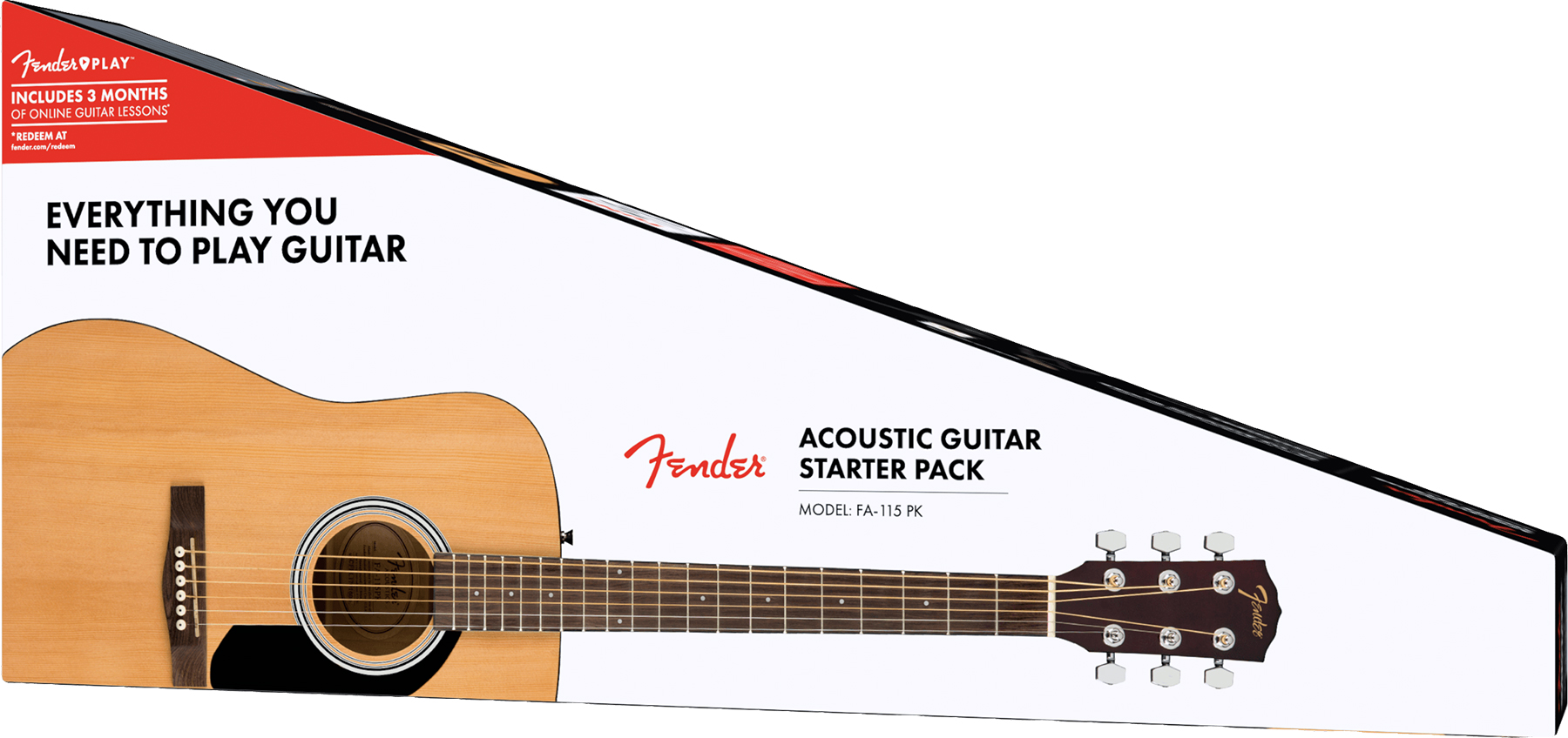 Fender Fa-115 Pack Dreadnought Epicea Acajou Wal - Natural - Acoustic guitar set - Variation 1