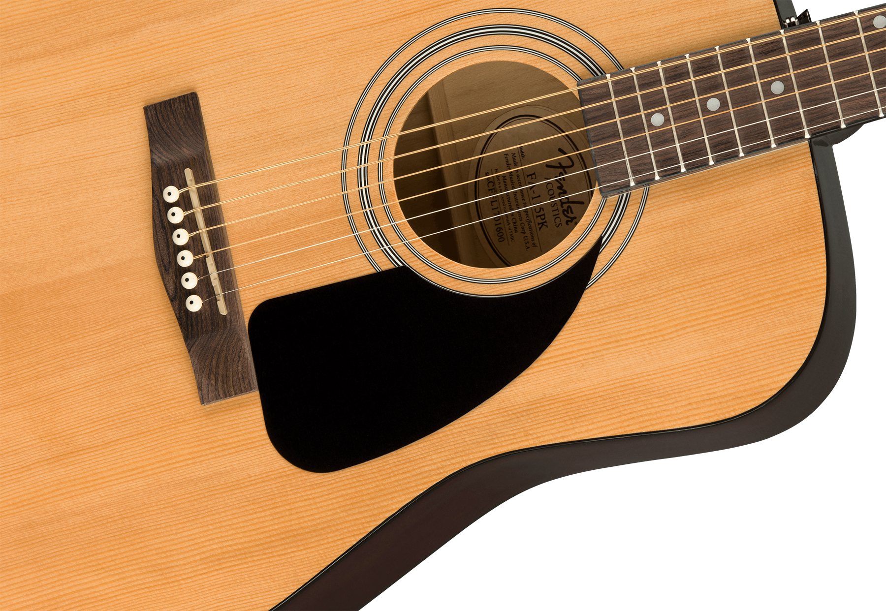 Fender Fa-115 Pack Dreadnought Epicea Acajou Wal - Natural - Acoustic guitar set - Variation 4