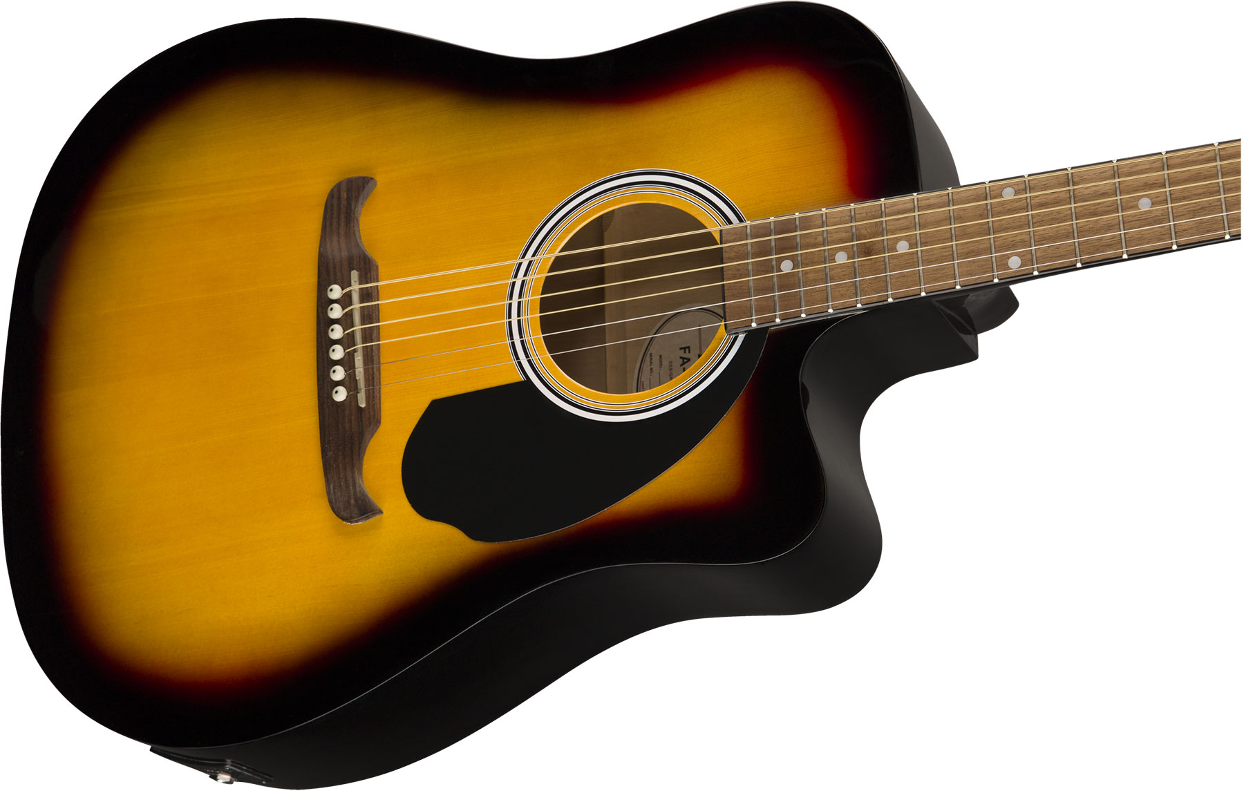 Fender Fa-125ce Dreadnought Alternative Epicea Acajou Wal - Sunburst - Electro acoustic guitar - Variation 2