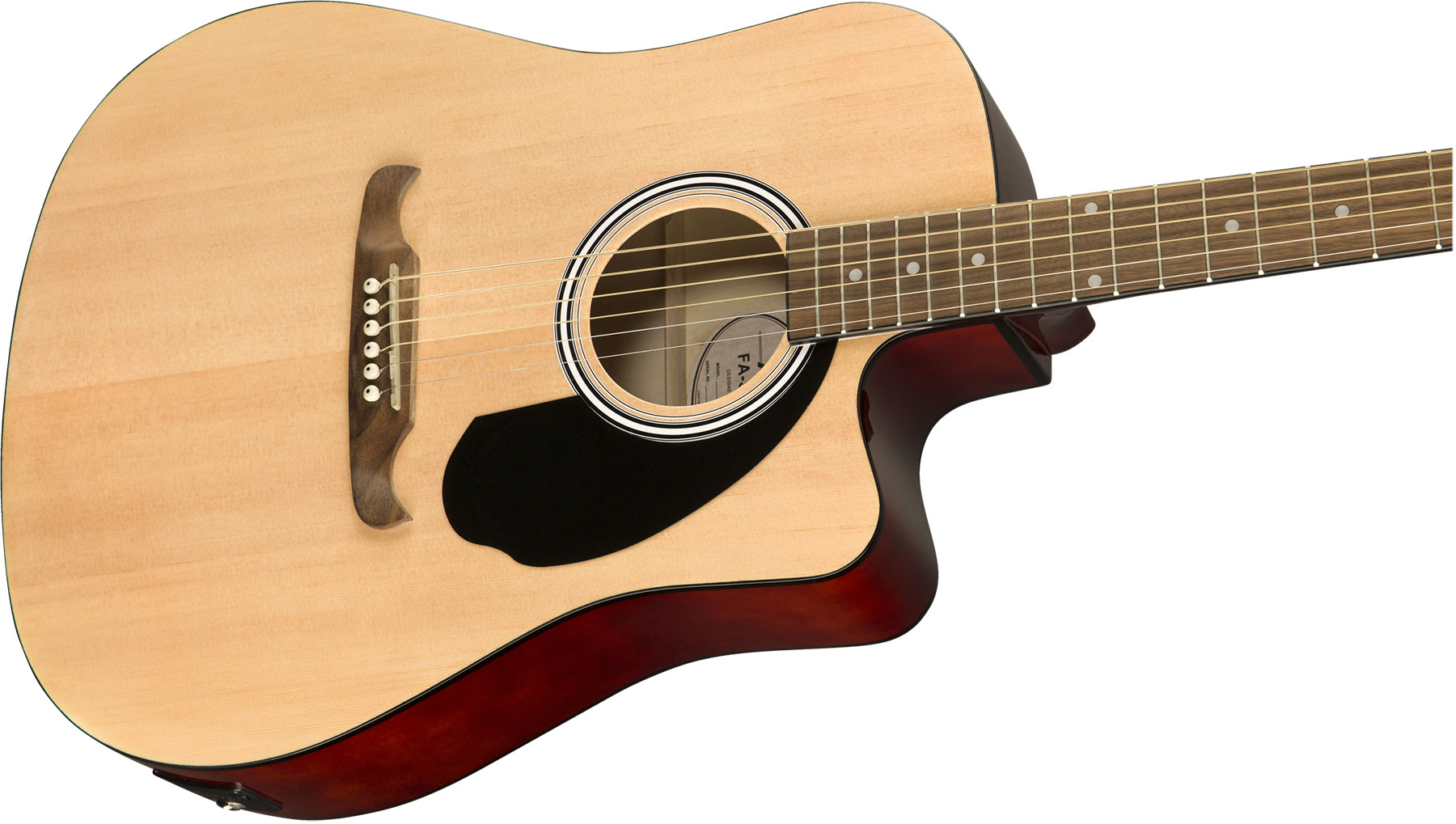 Fender Fa-125ce Dreadnought Alternative Epicea Acajou Wal - Natural - Acoustic guitar & electro - Variation 2