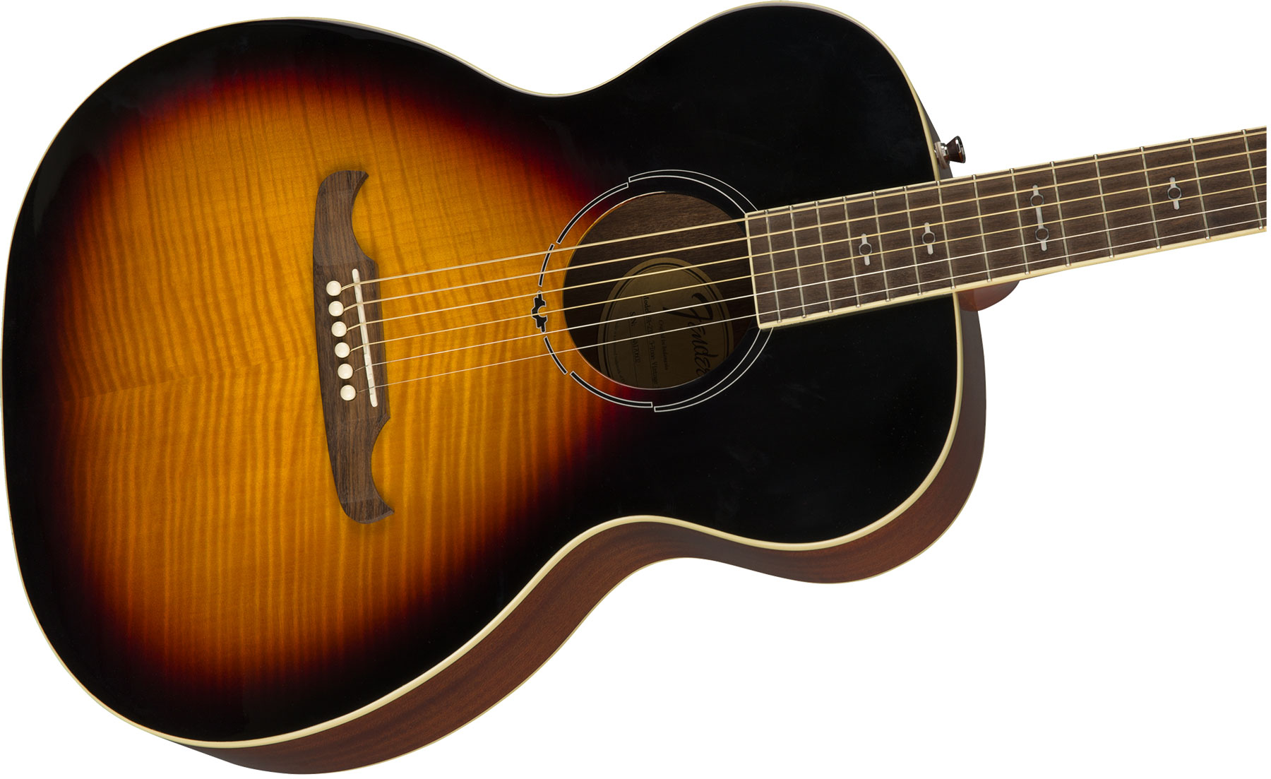 Fender Fa-235e Alternative Concert Erable Acajou Lau - 3-color Sunburst - Electro acoustic guitar - Variation 2