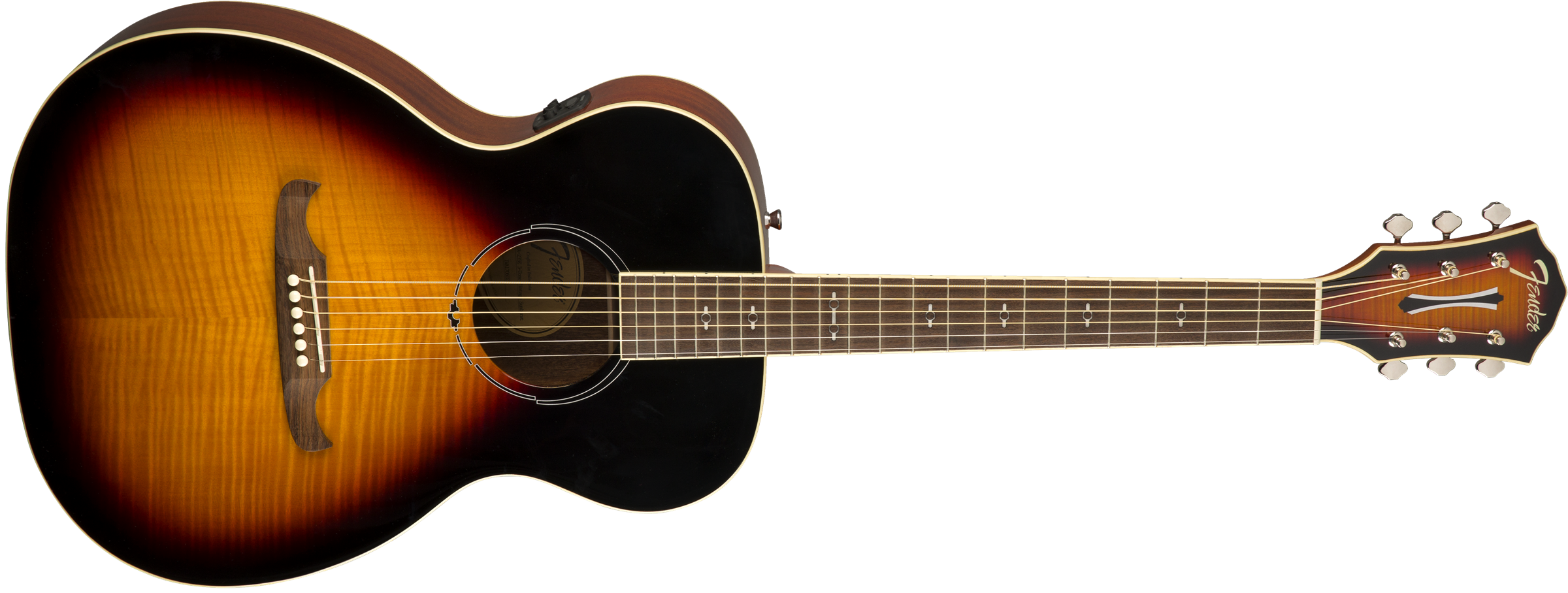 Fender Fa-235e Alternative Concert Erable Acajou Lau - 3-color Sunburst - Electro acoustic guitar - Variation 5