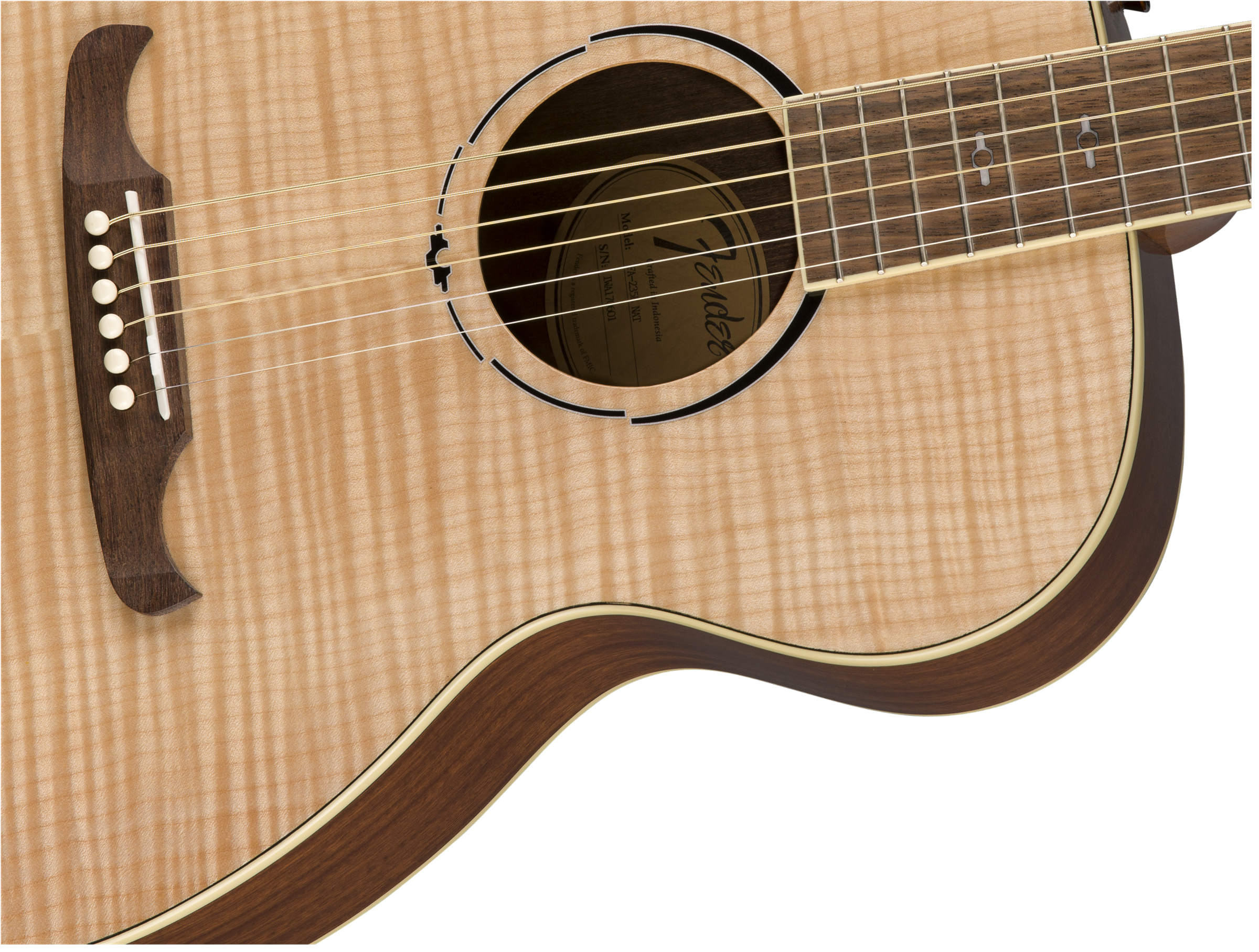 Fender Fa-235e Alternative Concert Erable Acajou Lau - Natural - Electro acoustic guitar - Variation 4