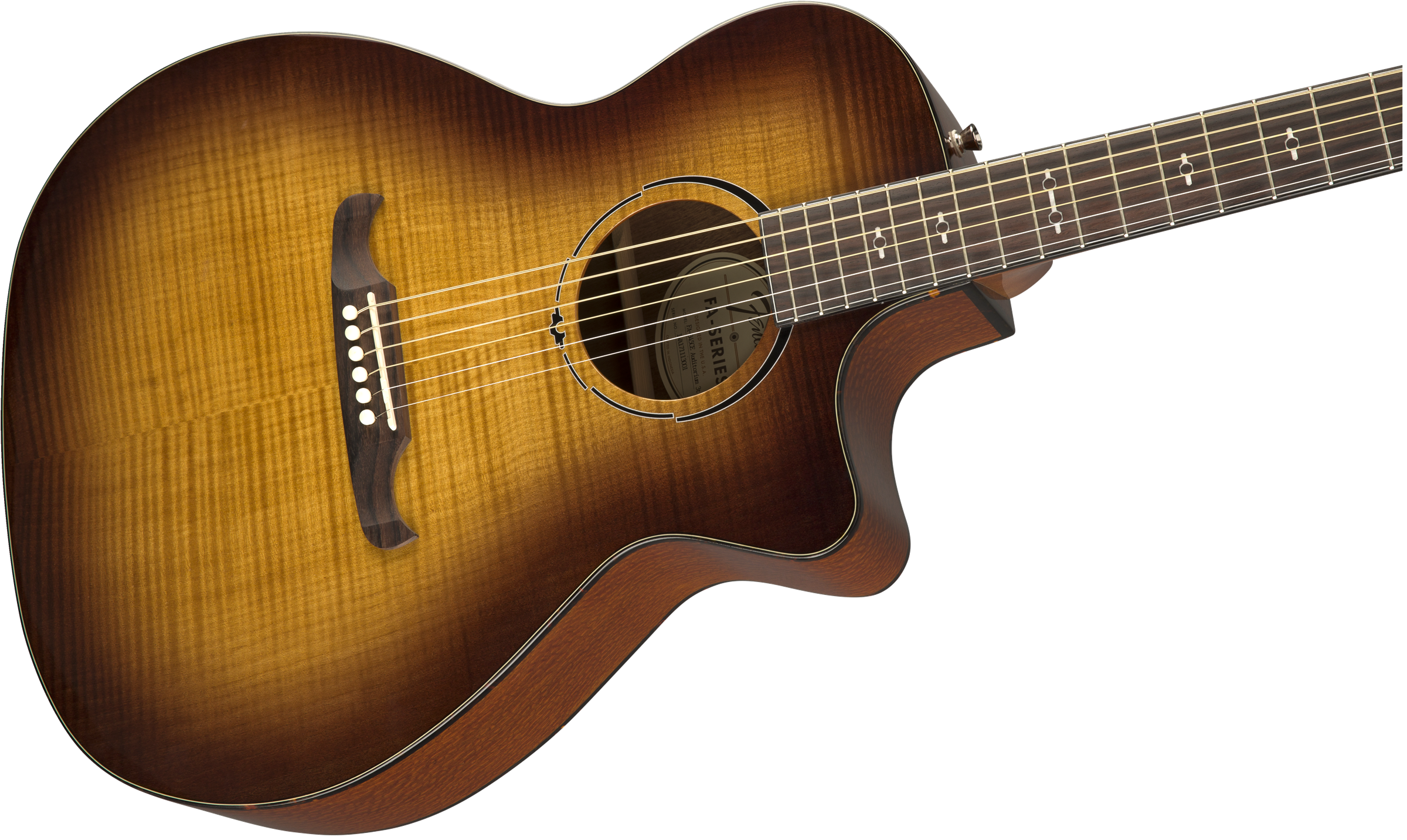 Fender Fa-345ce Alternative Auditorium Cw Erable Lacewood Lau - 3-tone Tea Burst - Electro acoustic guitar - Variation 2