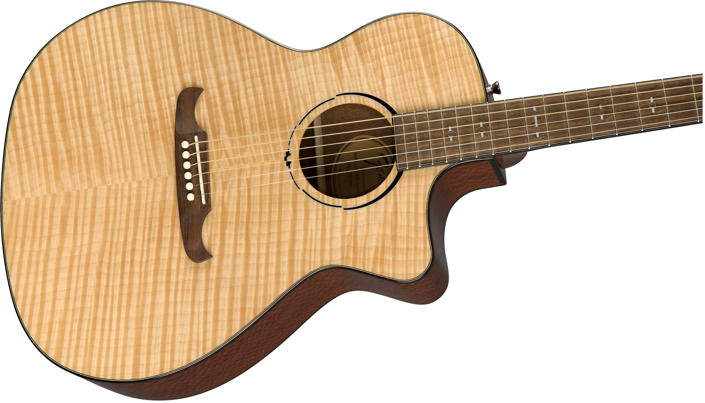 Fender Fa-345ce Alternative Auditorium Cw Erable Lacewood Lau - Natural - Electro acoustic guitar - Variation 3