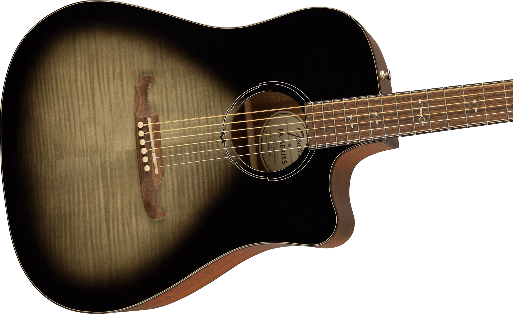Fender Fa325ce Ltd Dreadnought Cw Erable Lacewood Lau - Moonlight Burst - Electro acoustic guitar - Variation 2
