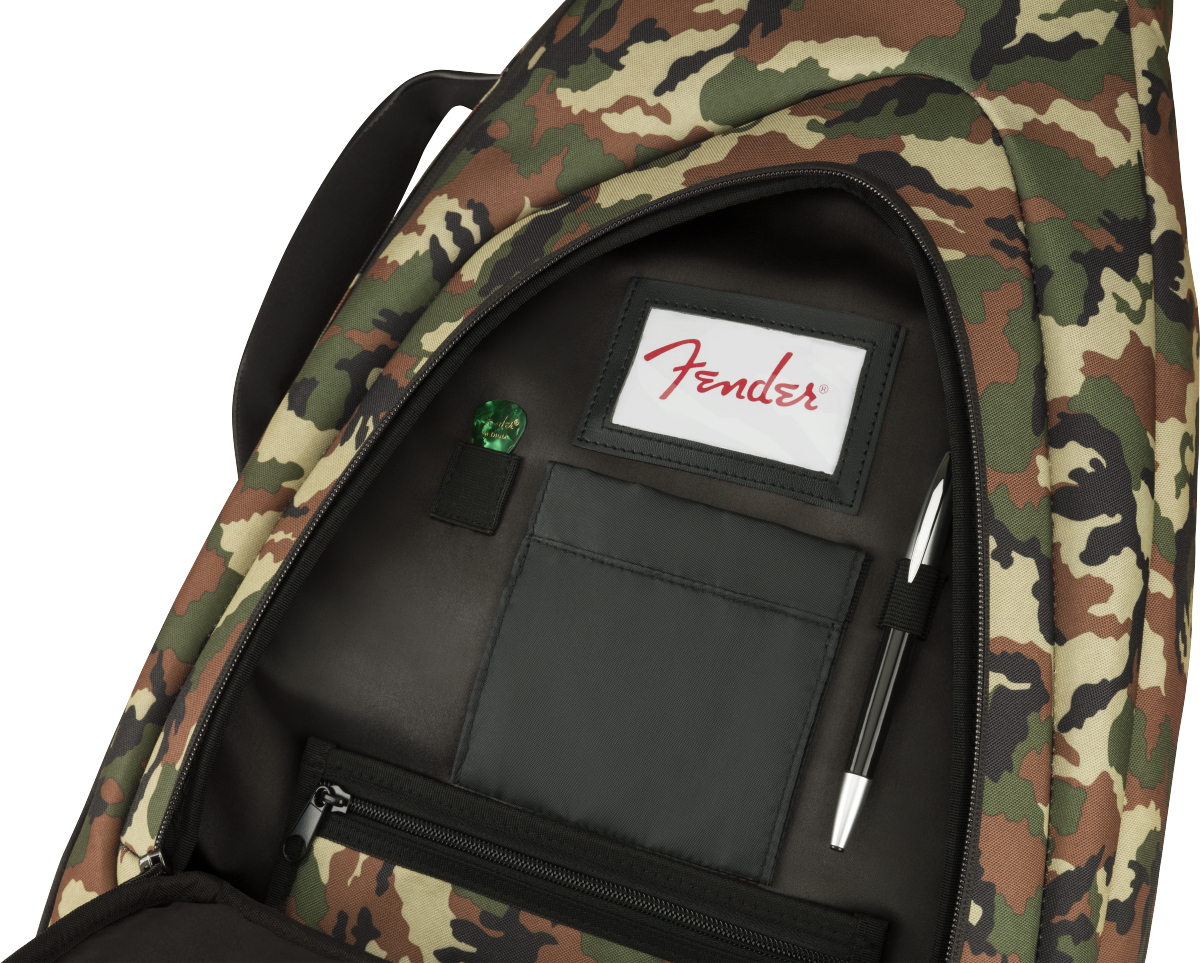 Fender Fe920 Camo Electric Guitar Gig Bag Woodland Camo - Electric guitar gig bag - Variation 5