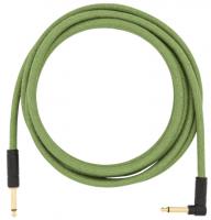 Festival Pure Hemp Instrument Cable, Straight/Angle, 10ft - Green