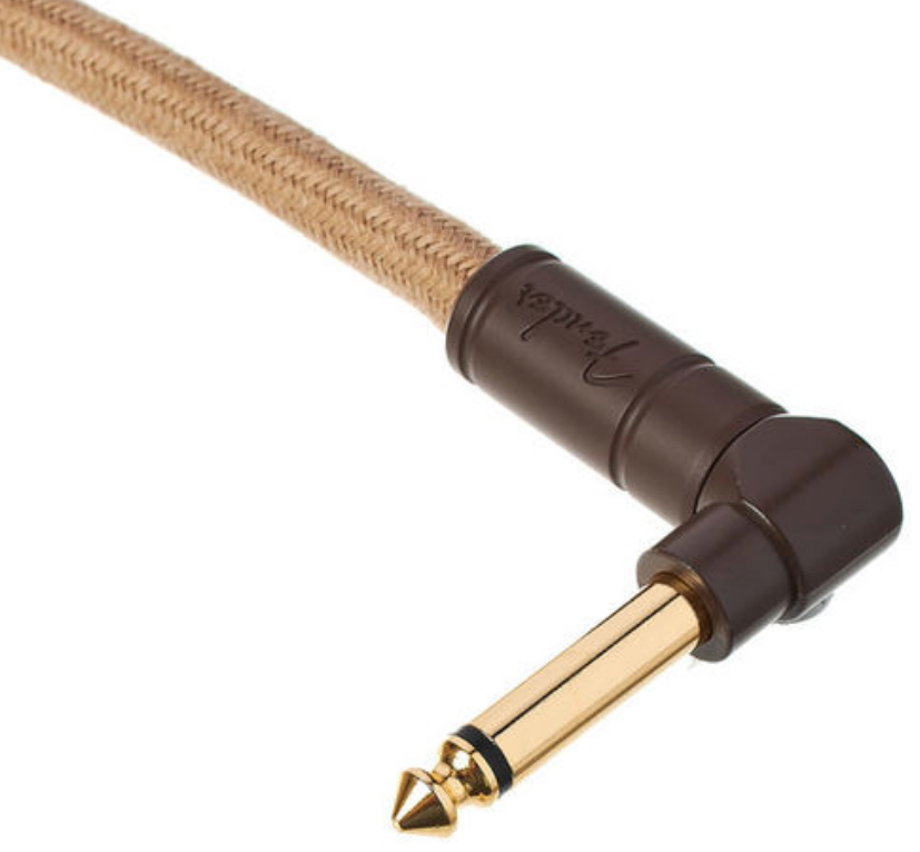 Fender Festival Pure Hemp Instrument Cable, Straight/Angle, 10ft 