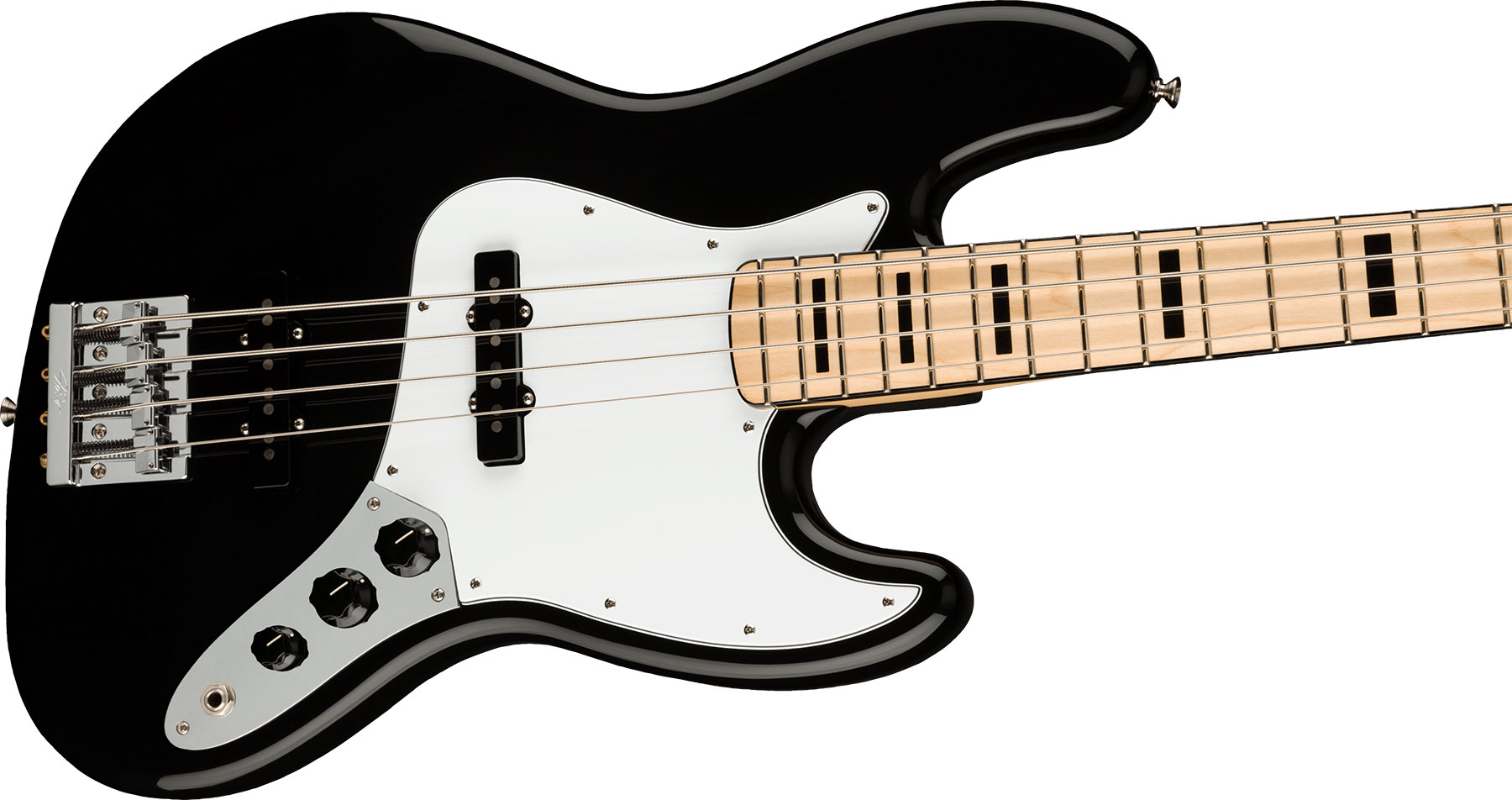 Fender Geddy Lee Jazz Bass Signature Mex Mn - Black - Solid body electric bass - Variation 2