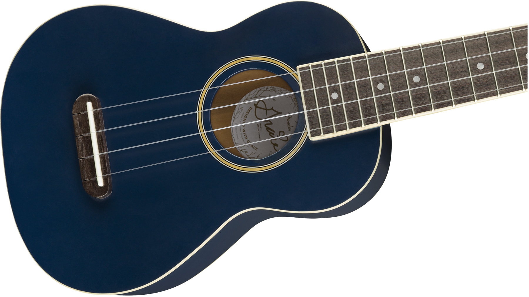 Fender Grace Vanderwaal Moonlight Soprano Uke Tout Acajou Noy - Navy - Ukulele - Variation 2