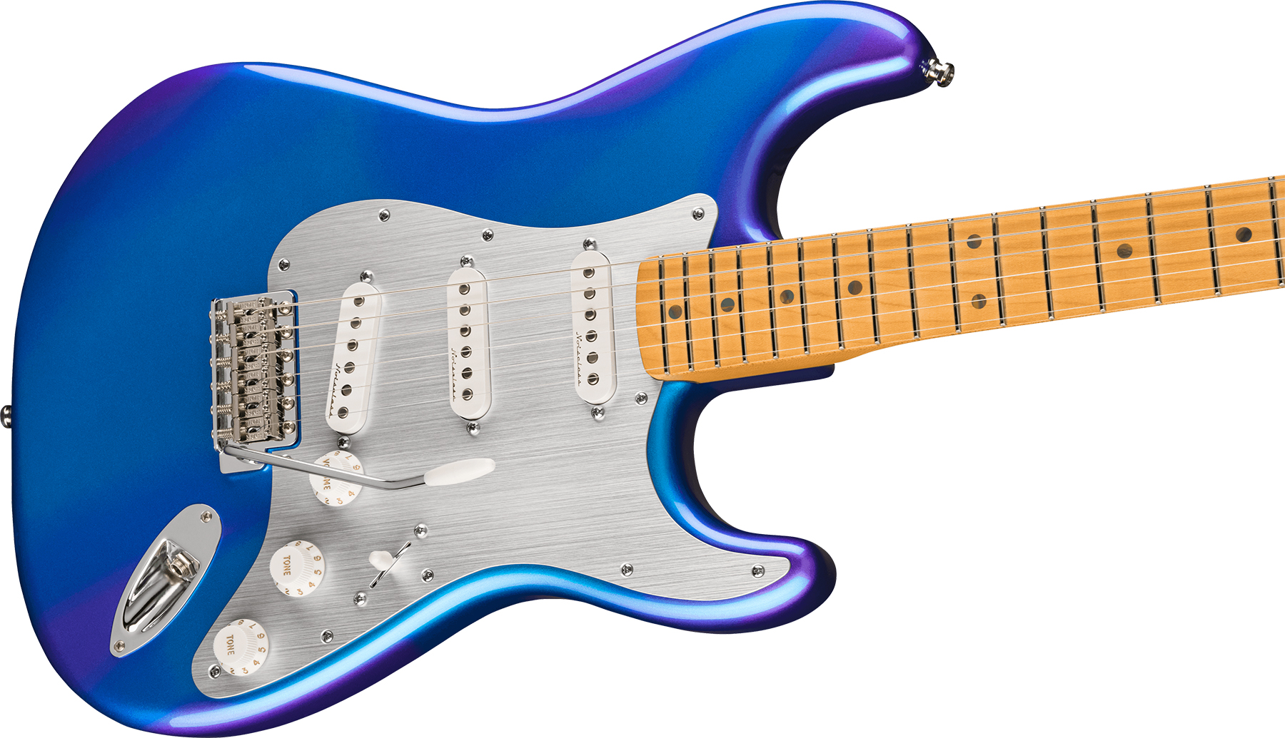 Fender H.e.r. Strat Ltd Signature Mex 3s Trem Mn - Blue Marlin - Str shape electric guitar - Variation 2