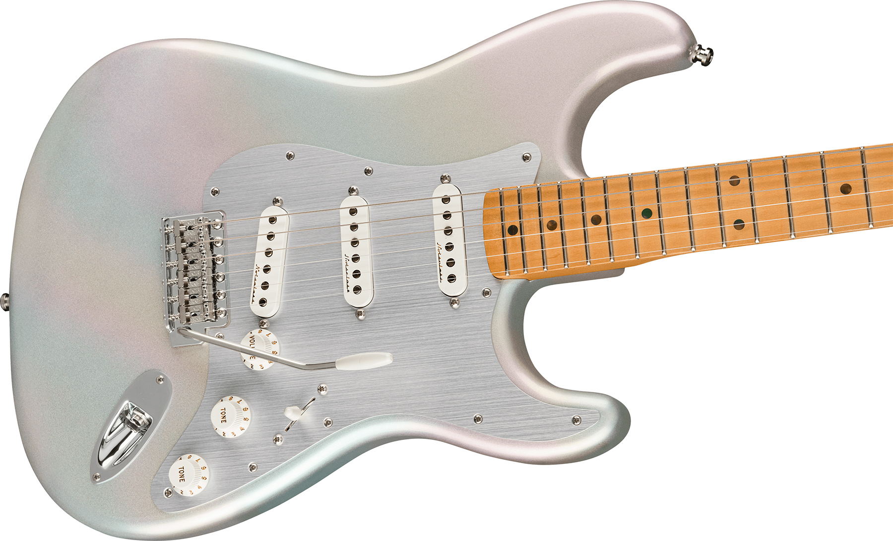 Fender H.e.r. Strat Signature Mex 3s Trem Mn - Chrome Glow - Str shape electric guitar - Variation 2