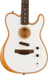 Folk guitar Fender Acoustasonic Player Telecaster (MEX, RW) - Arctic white