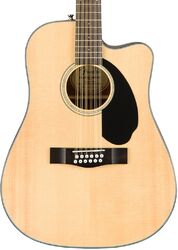 Folk guitar Fender CD-60SCE-12 12-String - Natural