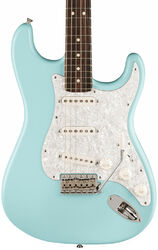 Str shape electric guitar Fender Cory Wong Stratocaster Ltd (USA, RW) - Daphne blue