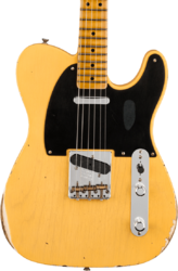 Tel shape electric guitar Fender Custom Shop 70th Anniversary Broadcaster Ltd - Relic aged nocaster blonde
