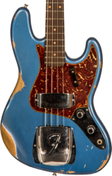 Solid body electric bass Fender Custom Shop 1961 Jazz Bass #CZ556667 - Heavy relic lake placid blue