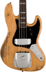 Solid body electric bass Fender Custom Shop Jazz Bass Custom - Heavy relic aged natural