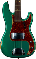 Solid body electric bass Fender Custom Shop 1960 Precision Bass #CZ590976 - Relic British Racing Green