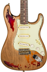 Str shape electric guitar Fender Custom Shop Rory Gallagher Stratocaster Masterbuilt Dale Wilson - Heavy Relic 3-Color Sunburst