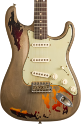 Str shape electric guitar Fender Custom Shop Rory Gallagher Stratocaster Masterbuilt Dale Wilson #CZ574478 - Heavy Relic 3-Color Sunburst