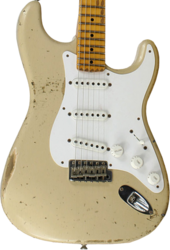 Str shape electric guitar Fender Custom Shop 1954 Stratocaster 60th Anniversary - Heavy relic desert sand