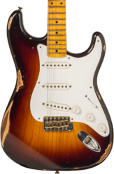 Str shape electric guitar Fender Custom Shop 70th Anniversary 1954 Stratocaster Ltd #XN4316 - Relic Wide Fade 2-Color Sunburst