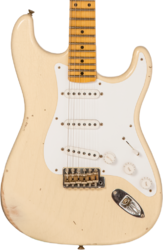 Str shape electric guitar Fender Custom Shop 70th Anniversary 1954 Stratocaster Ltd #XN4382 - Relic vintage blonde