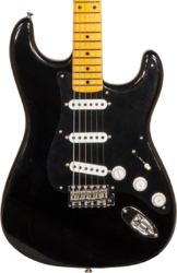 Str shape electric guitar Fender Custom Shop 1955 Stratocaster #R127877 - Closet classic black