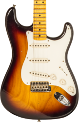 Str shape electric guitar Fender Custom Shop 1955 Stratocaster #R130058 - Journeyman Relic 2-Color Sunburst