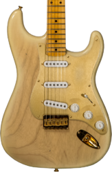 Str shape electric guitar Fender Custom Shop 1955 Stratocaster Hardtail Gold Hardware #CZ568215 - Journeyman relic natural blonde