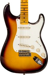 Str shape electric guitar Fender Custom Shop 1956 Stratocaster #CZ570281 - Journeyman relic aged 2-color sunburst