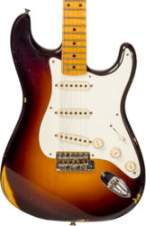 Str shape electric guitar Fender Custom Shop 1957 Stratocaster #CZ571791 - Relic wide fade 2-color sunburst