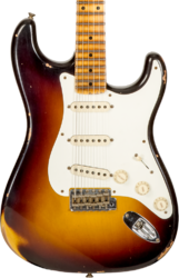 Str shape electric guitar Fender Custom Shop 1957 Stratocaster #CZ575421 - Relic 2-color sunburst
