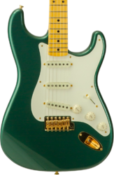 Str shape electric guitar Fender Custom Shop Vintage Custom 1962 Stratocaster #R145062 - Time Capsule Sherwood Green Metallic