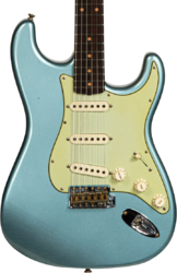 Str shape electric guitar Fender Custom Shop 1959 Stratocaster #CZ566857 - Journeyman relic teal green metallic