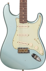 Str shape electric guitar Fender Custom Shop 1959 Stratocaster #CZ570883 - Journeyman relic teal green metallic