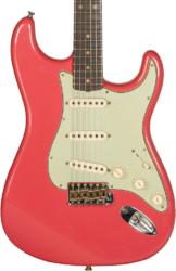 Str shape electric guitar Fender Custom Shop 1959 Stratocaster #CZ571088 - Journeyman relic aged fiesta red