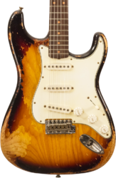 Str shape electric guitar Fender Custom Shop Stratocaster 60's Masterbuilt Levi Perry #R132309 - Heavy Relic 2-Color Sunburst