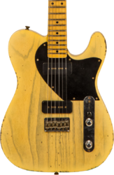 Tel shape electric guitar Fender Custom Shop 1950 Telecaster Masterbuilt Jason Smith #R111000 - Relic nocaster blonde