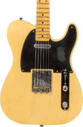 Tel shape electric guitar Fender Custom Shop 1953 Telecaster #R126793 - Journeyman relic aged nocaster blonde