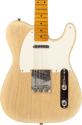 Tel shape electric guitar Fender Custom Shop 1955 Telecaster #CZ570232 - Journeyman relic natural blonde