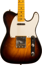 Tel shape electric guitar Fender Custom Shop 1955 Telecaster #CZ560649 - Relic wide fade 2-color sunburst