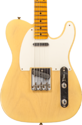 Tel shape electric guitar Fender Custom Shop 1955 Telecaster #CZ579629 - Journeyman relic natural blonde