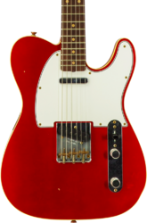 Tel shape electric guitar Fender Custom Shop Vintage Custom 1960 Telecaster #R147953 - Journeyman Relic Candy Apple Red
