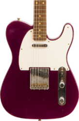 Tel shape electric guitar Fender Custom Shop 1960 Telecaster Custom #CZ549121 - Journeyman relic purple metallic